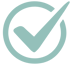 Teal Checkmark inside a circle