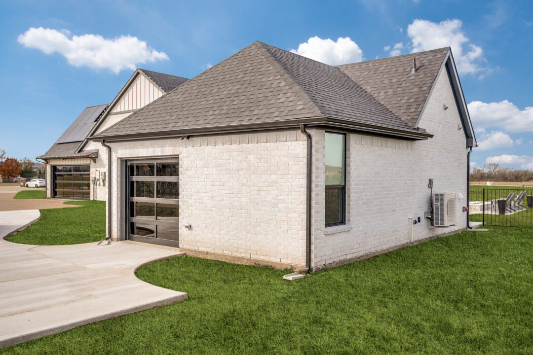 Rear corner view of custom ADU garage by Estate ADU in University Park, TX.