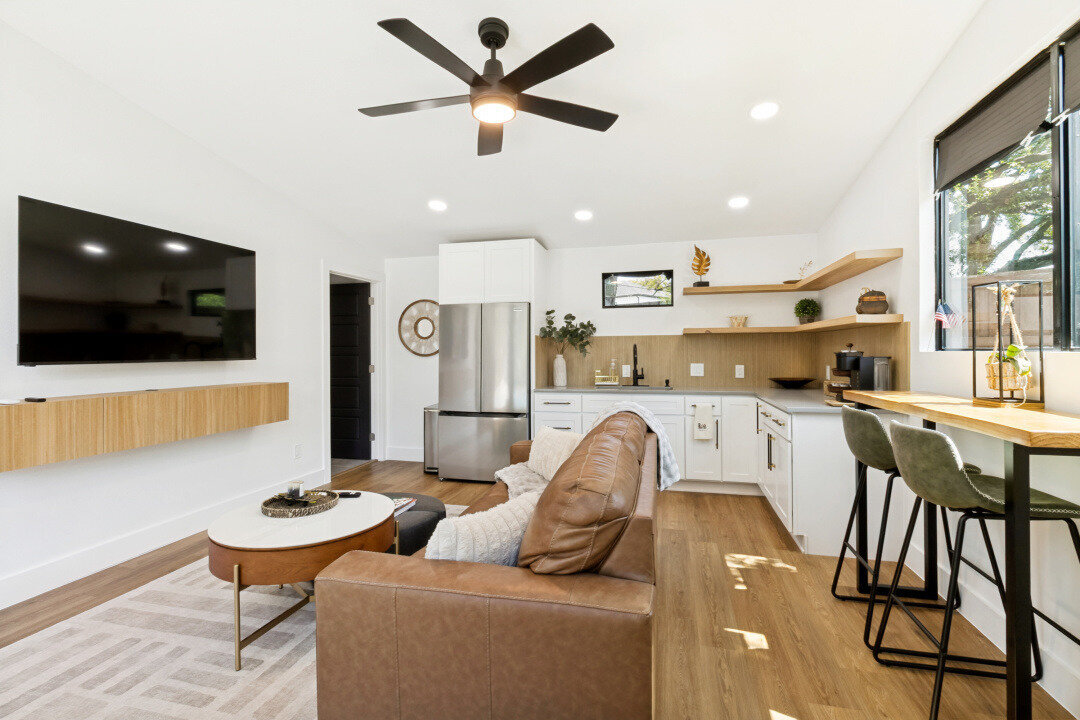 ingleside pool house living room bar seating